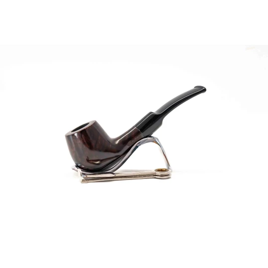 Padonio bruyer pipa 9mm filterrel, enyhén hajlított nyerges szárral, Billiard forma -1