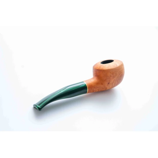 Padonio bruyer pipa 9mm filterrel, enyhén hajlított szárral, Tomato forma 