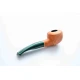 Padonio bruyer pipa 9mm filterrel, enyhén hajlított szárral, Tomato forma 