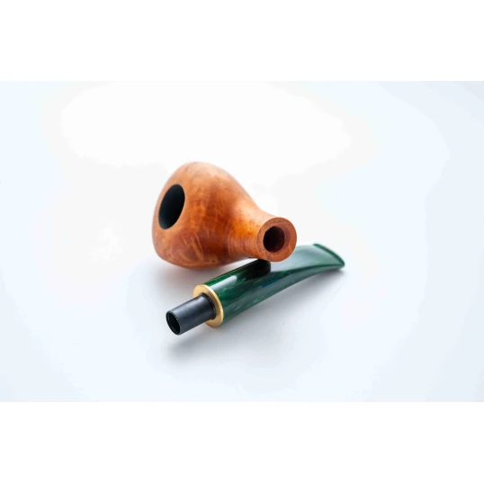 Padonio bruyer pipa 9mm filterrel, enyhén hajlított szárral, Tomato forma 