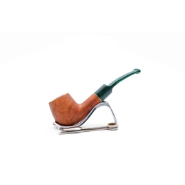 Padonio bruyer pipa 9mm filterrel, enyhén hajlított nyerges szárral, Billiard forma 