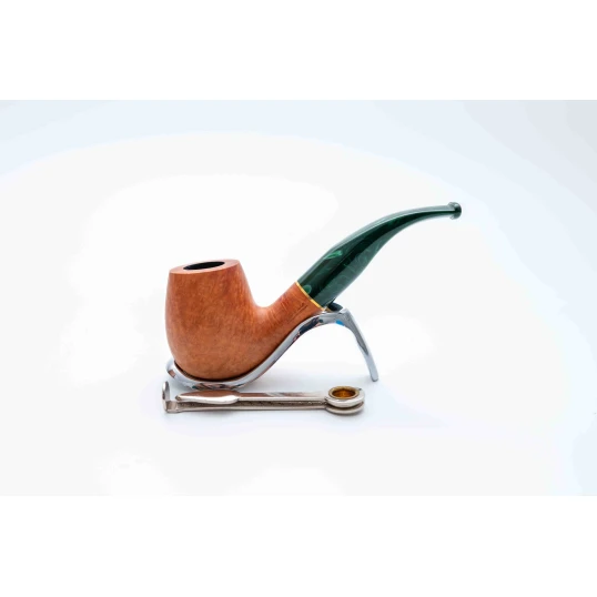 Padonio bruyer pipa 9mm filterrel, hajlított szárral, Bent-Billiard forma 
