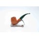 Padonio bruyer pipa 9mm filterrel, hajlított szárral, Bent-Billiard forma 