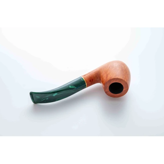 Padonio bruyer pipa 9mm filterrel, hajlított szárral, Bent-Billiard forma 