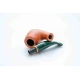 Padonio bruyer pipa 9mm filterrel, hajlított szárral, Bent-Billiard forma 