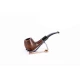 Padonio Brown Bent briar pipa sötétbarna színű - enyhén hajlított akril csutorával