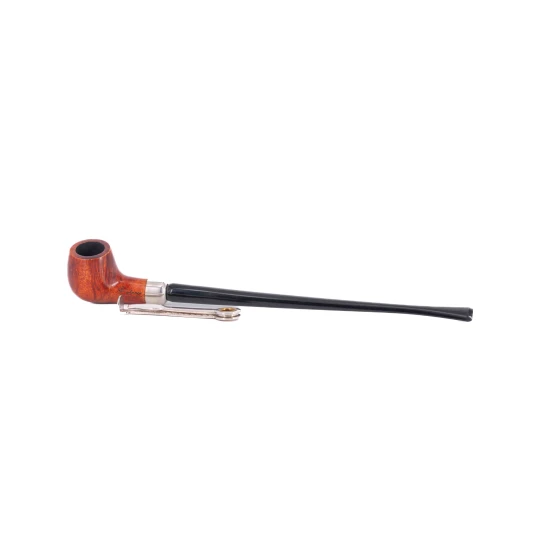 Padonio olvasópipa – egyenes szárú, klasszikus billiard forma, hangagyökérből, filteres, 26.5 cm