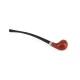 Padonio olvasópipa – hajlított szárú, klasszikus billiard forma, hangagyökérből, filteres, 25 cm