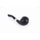 Padonio fekete színű homokfúvott briar gyökér pipa 9mm-es filterrel - Bent Apple típusú