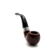 Peterson Aran 03 barna polírozott bent apple pipa – 9 mm filteres, fishtail szopókával
