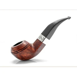Peterson Aran 80S barna polírozott rhodesian pipa – 9 mm filteres, fishtail szopókával