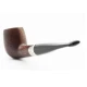 Peterson Aran X105 barna polírozott billiard pipa – 9 mm filteres, fishtail szopókával