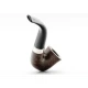 Peterson Aran 05 barna polírozott bent calabash pipa – 9 mm filteres, fishtail szopókával
