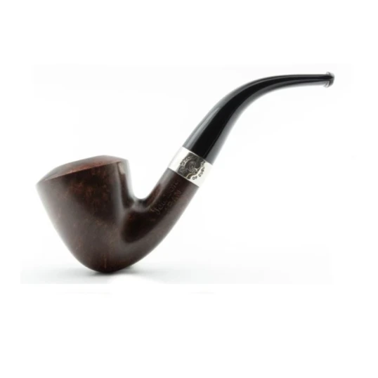 Peterson Aran B10 barna polírozott bent calabash pipa – 9 mm filteres, fishtail szopókával - Peterson Aran