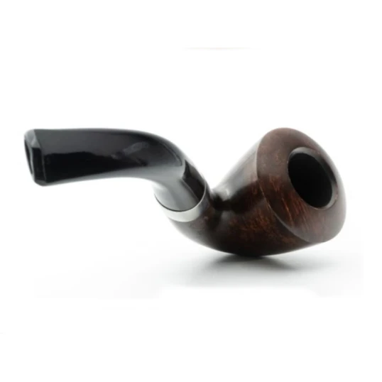 Peterson Aran B10 barna polírozott bent calabash pipa – 9 mm filteres, fishtail szopókával