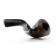 Peterson Aran B10 barna polírozott bent calabash pipa – 9 mm filteres, fishtail szopókával