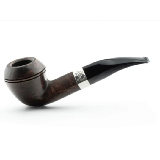 Peterson Aran B5 barna polírozott bent bulldog pipa – 9 mm filteres, fishtail szopókával - Peterson Aran