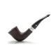 Peterson Sherlock Holmes Mycroft Sandblast P-Lip rusztikolt vörösesbarna színű hanga gyökér pipa 9mm filterrel bent típusú hajlított szárral