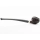Peterson Tavern Rustic Rhodesian enyhén hajlított szárú filter nélküli churchwarden pipa