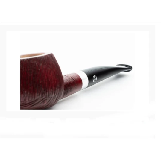 Rattray’s The Witch Brushed Red 202 apple formájú hanga gyökér pipa 9mm-es filterrel egyenes szárral