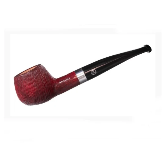 Rattray’s The Witch Brushed Red 202 apple formájú hanga gyökér pipa 9mm-es filterrel egyenes szárral