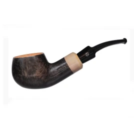 A Rattray’s The Bull Grey Light Top 144 apple formájú briar pipa 9mm-es filterrel hajlított szárral