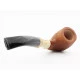 Rattray s Bamboo Bent SandBlast Light homokfúvott hangagyökér pipa 9mm filterrel - Barna színű