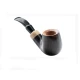 A Rattray’s The Bull Grey Light Top 145 billiard formájú briar pipa 9mm-es filterrel hajlított szárral