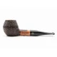 Rattray s Skye Rustic 207 rusztikolt  bruyer pipa 9mm filterrel - Sötétbarna színű