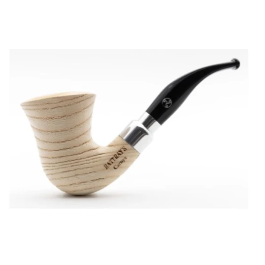 Rattray’s Carnyx G Natural kőrisfa pipa – 9 mm filterrel, grafit betéttel, két szopókával