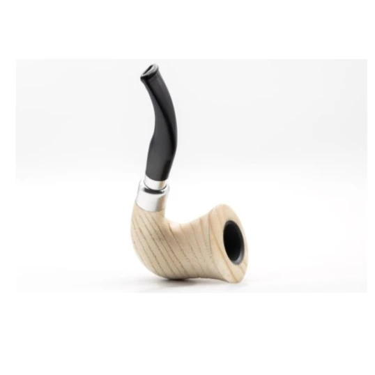 Rattray’s Carnyx G Natural kőrisfa pipa – 9 mm filterrel, grafit betéttel, két szopókával