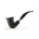 Rattray’s Nimbus G Calabash formájú briar pipa 9mm-es filter, hajlított szár, széles ezüst színű gyűrű