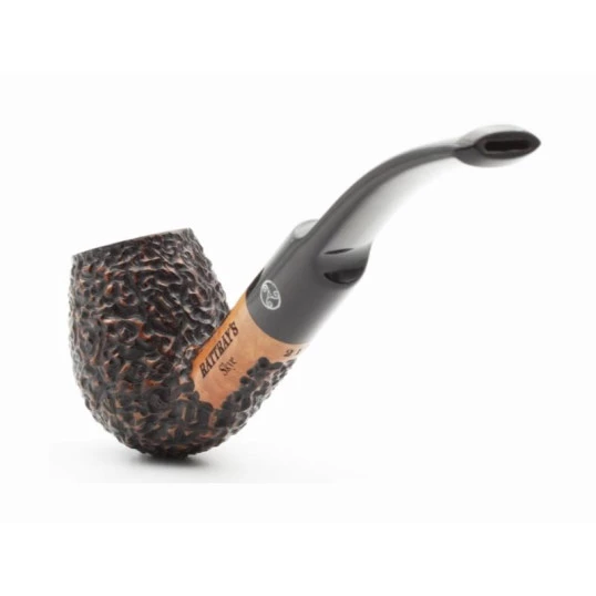 Rattray s Skye Rustic 211 rusztikolt  bruyer pipa 9mm filterrel - Sötétbarna színű