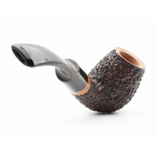 Rattray s Skye Rustic 211 rusztikolt  bruyer pipa 9mm filterrel - Sötétbarna színű