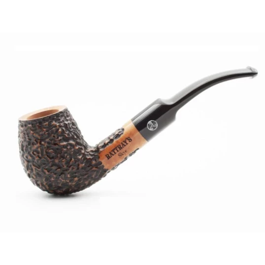 Rattray s Skye Rustic 211 rusztikolt  bruyer pipa 9mm filterrel - Sötétbarna színű