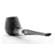 Rattray's Newcastle Sandblast 18 Brandy bruyere pipa fémgyűrűvel – fekete homokfúvott felülettel, 9 mm filteres - Rattrays Newcastle