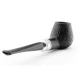 Rattray's Newcastle Sandblast 18 Brandy bruyere pipa fémgyűrűvel – fekete homokfúvott felülettel, 9 mm filteres - Rattrays Newcastle