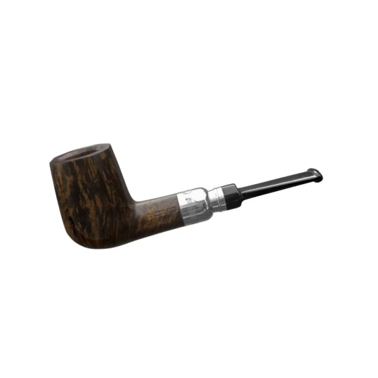 Rattray s Pipe of Year 2023 Contrast matt sötétbarna színű briar pipa 9mm-es filterrel - Egyenes pipaszárral