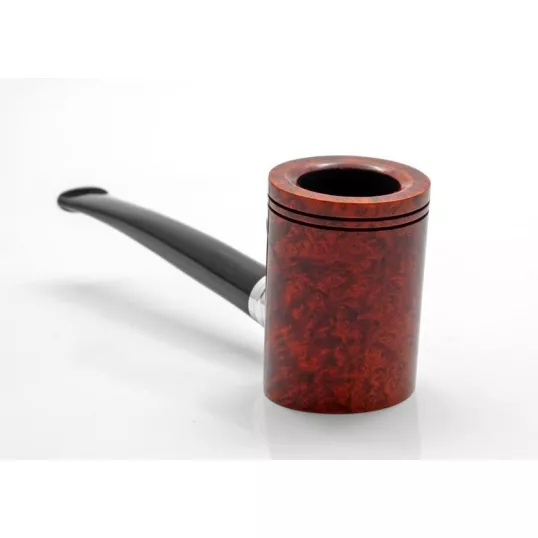 Rattrays Ahoy Terracotta Poker pipa – polírozott vörösesbarna hanga gyökér, 9 mm - Rattrays Ahoy