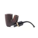 ROPP Buis Sandblasted Oom Paul hajlított bruyer pipa – barna, 9 mm-es filteres - Ropp