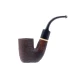 ROPP Buis Sandblasted Oom Paul hajlított bruyer pipa – barna, 9 mm-es filteres - Ropp
