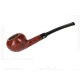 ROPP Étudiant Smooth Tomato félig hajlított bruyer pipa – mahagónibarna, szűrő nélküli - Tomato