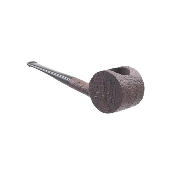 ROPP Mid Century Sandblasted Blowfish egyenes bruyer pipa – barna, szűrő nélküli - Ropp