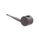ROPP Mid Century Sandblasted Blowfish egyenes bruyer pipa – barna, szűrő nélküli - Ropp