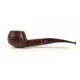 Savinelli Alligator Brown 315 hanga gyökér pipa 9 mm filterrel, mélyvöröses-barna, csurgatott mintázatú akril enyhén hajlított szárral
