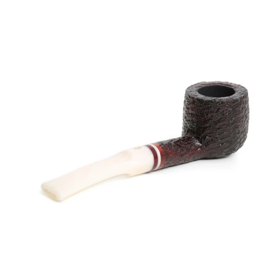 Savinelli Avorio 121 hanga gyökér pipa 9mm-es filterrel, elefántcsont színű enyhén hajlított nyerges szárral
