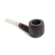 Savinelli Avorio 121 hanga gyökér pipa 9mm-es filterrel, elefántcsont színű enyhén hajlított nyerges szárral