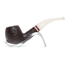 Savinelli Avorio 626 hanga gyökér pipa 9mm-es filterrel, elefántcsont színű hajlított szárral