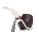 Savinelli Avorio 626 hanga gyökér pipa 9mm-es filterrel, elefántcsont színű hajlított szárral