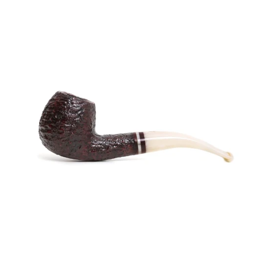Savinelli Avorio 626 hanga gyökér pipa 9mm-es filterrel, elefántcsont színű hajlított szárral